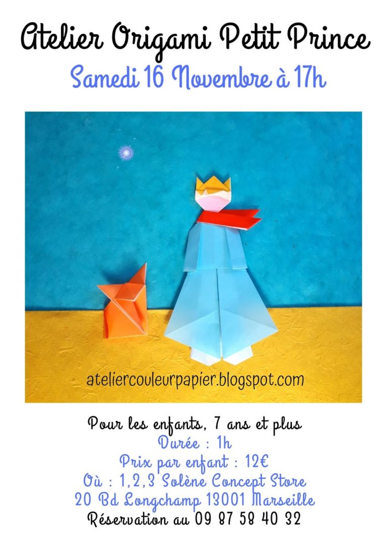 Atelier Origami Petit Prince