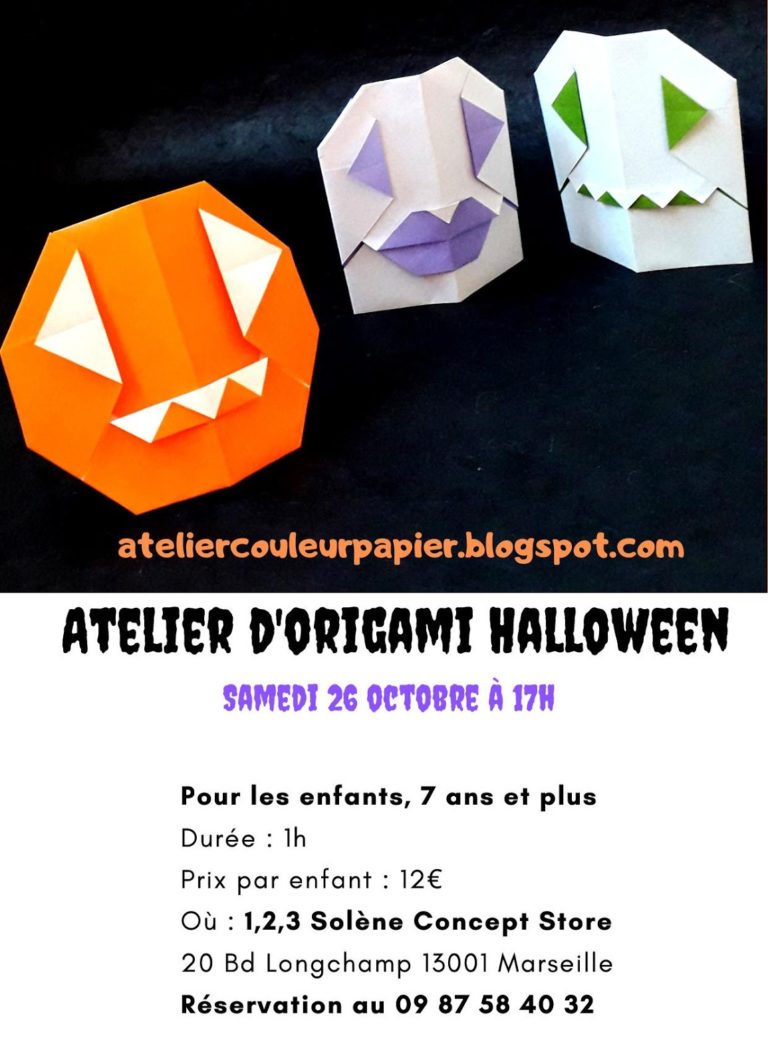 atelier origami halloween