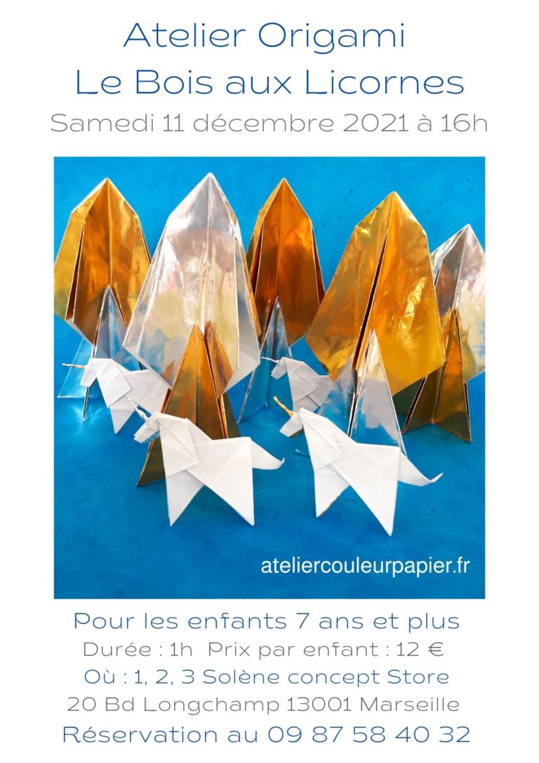 Atelier Origami Le bois aux Licornes