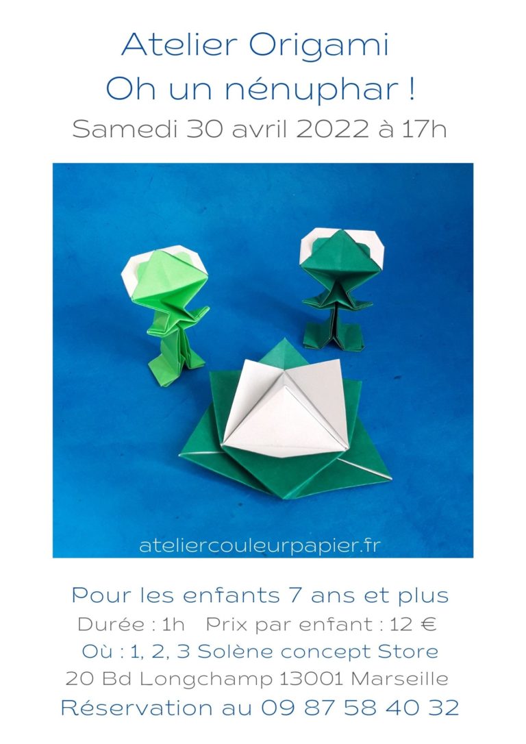 Atelier Origami Oh un nénuphar