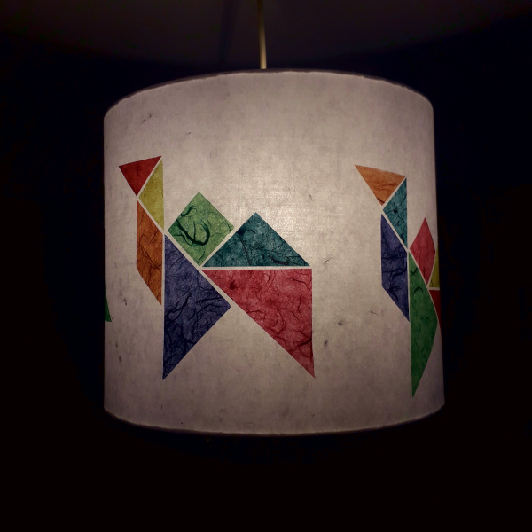 Luminaire Tangram Egypte de nuit