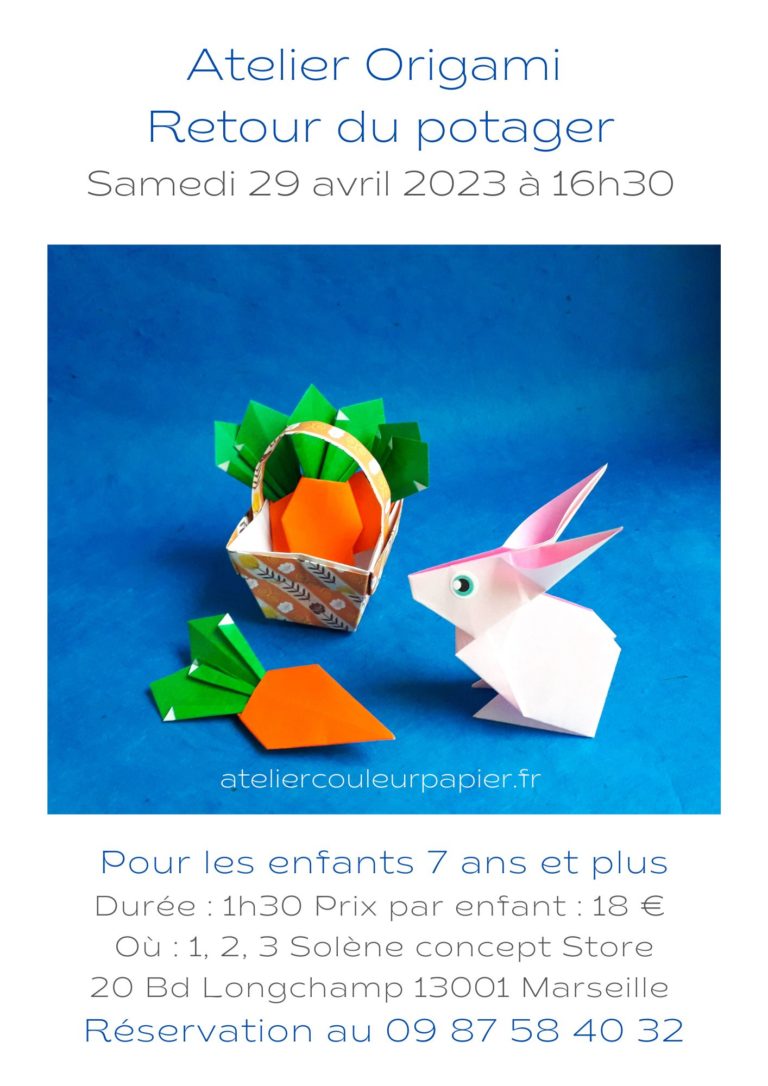 Atelier Origami Retour du potager